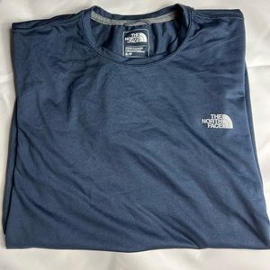 The North Face Flash Dry Mens Blue Size Small Active Fit Short Sleeve Shirt